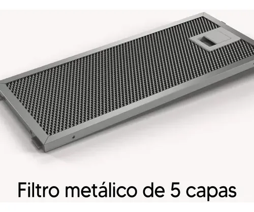 Campana James Mural 60 Negra Inox 230w 3 Velocidades Color Negro