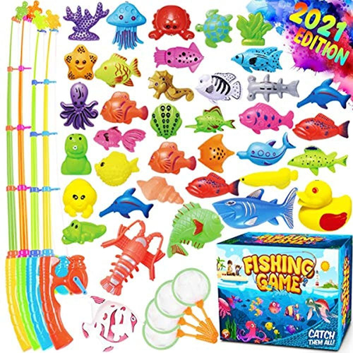 Goodyking Juego De Pesca Magnetico Juguetes De Piscina Para