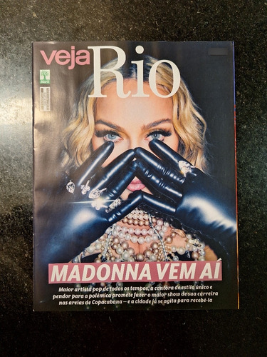Revista Veja Rio Abril 2024 Madonna Débora Bloch 