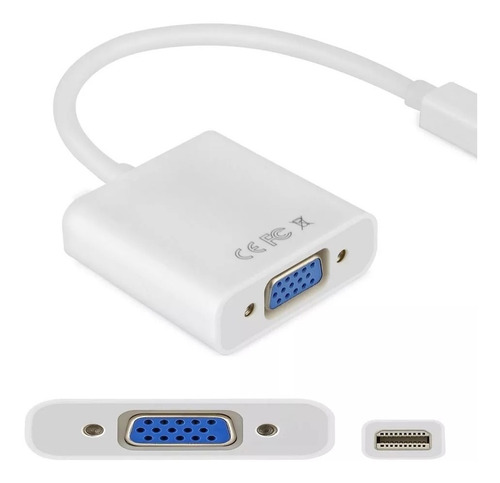 Adaptador Convertidor Mini Displayport A Vga Sin Audio