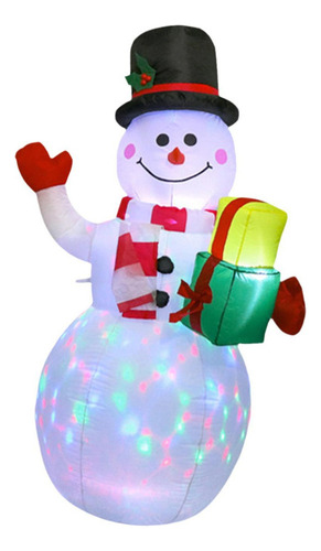 Muñeco De Nieve Inflable Navideño, Decoración Navideña,