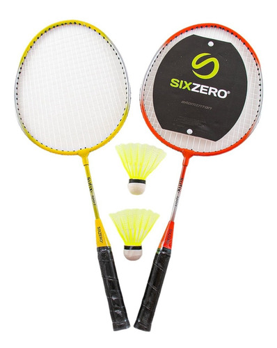 Set De Badminton Sixzero Junior Niños 2 Raquetas 2 Plumas