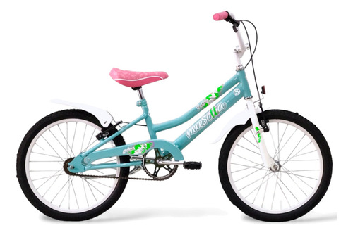 Bicicleta Nena Musetta Fantasy 20 + Bolsito Color Celeste