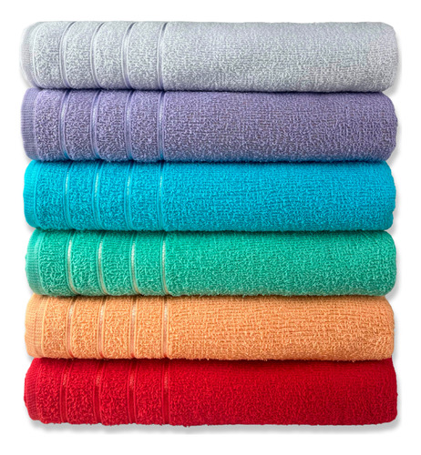 Kit 03 Toalha Banho Atacado 65x125cm Macio 100% Algodão