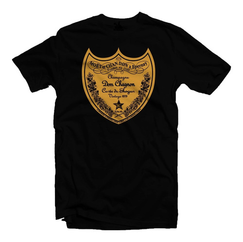 Playera Negra Dom Perignon Champagne 