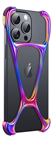 Funda De Teléfono Sin Marco De Metal Para iPhone 16, 15, 14,