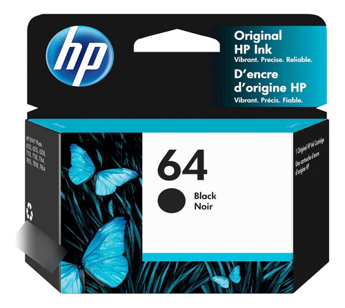 Cartucho De Tinta Hp 64 Color Negro
