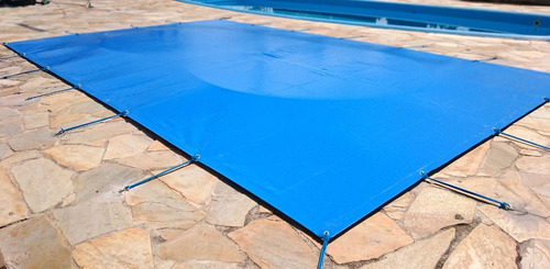 Imagem 2 de 10 de Capa De Piscina 10 Em 1 Pvc 500 Proteção+termica 8x4 M