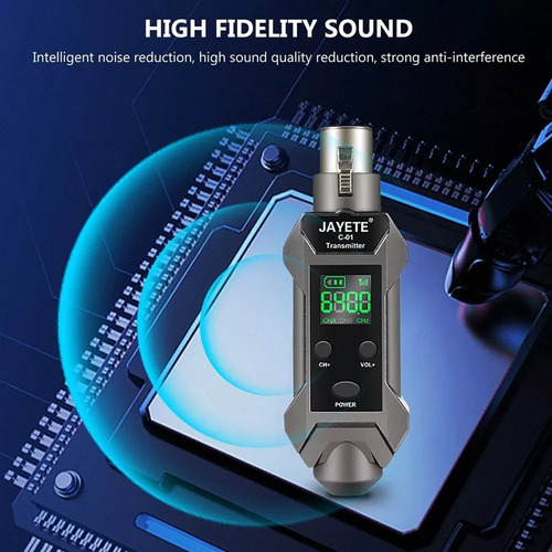 Sistema Receptor Transmissor De Microfone Sem Fio Uhf