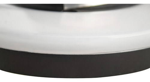 Arbotante Led 12w Circular Delgado Acero Negro Luz Calida