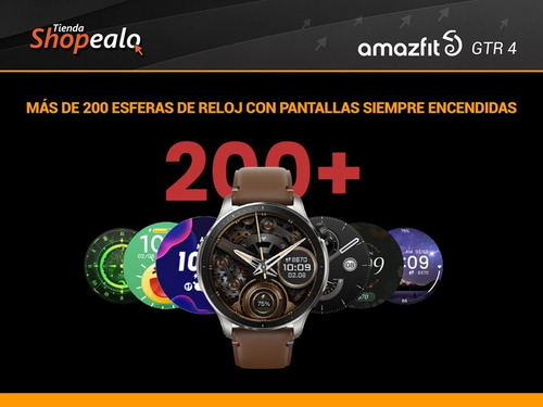 Imagen 6 de 10 de Smartwatch Reloj Inteligente Amazfit Gtr 4 Marrón Gps Spo2-*
