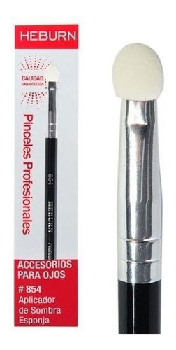 Pincel Sombra Esponja Heburn Ojos Maquillaje Cod854 Color Negro