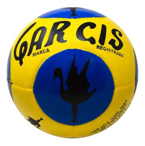 Balón Garcis Vintage Collection - 1961 Amarillo/azul - Cosido A Mano
