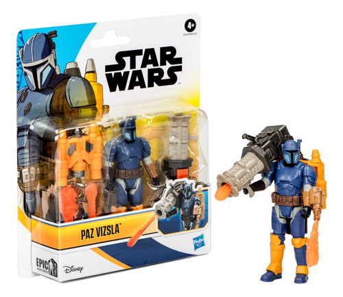 Figura de acción de Paz Vizsla Star Wars Epic Hero Series +4 años