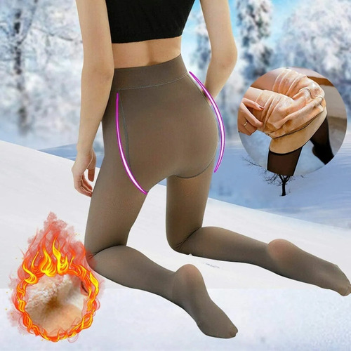 Medias Forradas De Lana De Invierno I De 3 Piezas Para Mujer