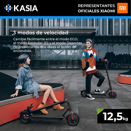 Scooter Electrico Xiaomi M365 Luces 40km Foston