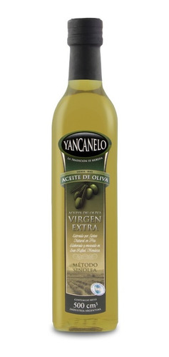 Imagen 2 de 9 de Aceite De Oliva Extra Virgen Yancanelo Botella 500 Ml X 6 U