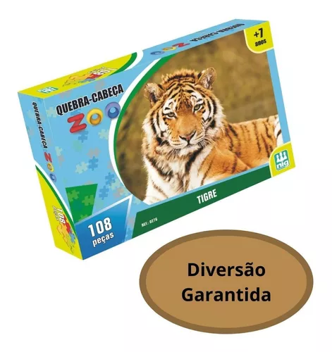 quebra cabeça 3D tigre