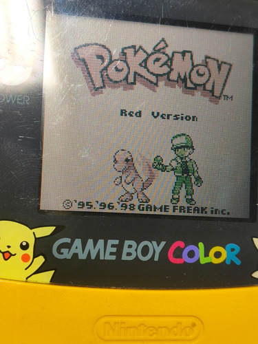 Consola Nintendo Game Boy Color Modelo Pokemon Sin Sonido Amarillo (Usado)