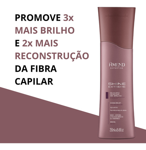 Shampoo Doador De Brilho Shine Extreme Amend Expertise 250ml
