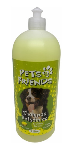 Shampoo Líquido Bálsamico 1lts Para Perro Pets Friends