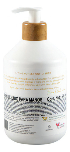 Jabón Liquido Raw Sugar Azucar Limón para Manos 500ml