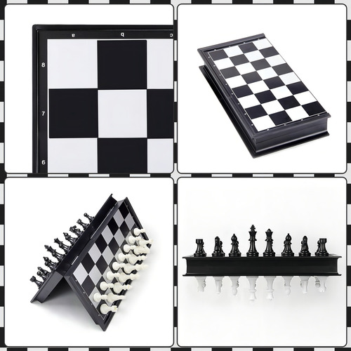 Ajedrez Magnético Juego De Mesa Chess Game Tablero 33x33cm