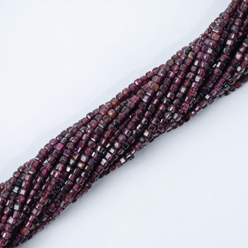 Fio Pedra Natural Granada 2mm 145 Contas P/ Pulseira E Colar
