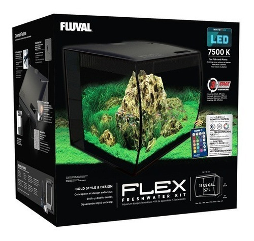 Imagen 1 de 4 de Kit Fluval Flex 57lt Acuario