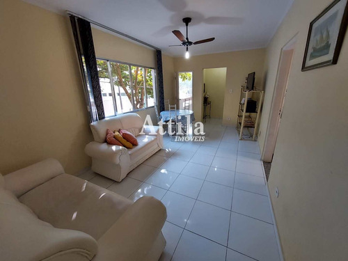 Imagem 1 de 14 de Apto (lado Praia), 3 Dorms., 1 Vaga, Churrasqueira, Enseada - V2849