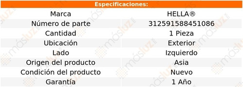 Calavera Ext Izq Seat Cordoba 03/09 Hella