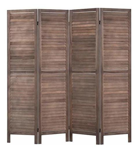 Rose Home Fashion Rhf 4 Panel Divisor De Sala De Madera De 5