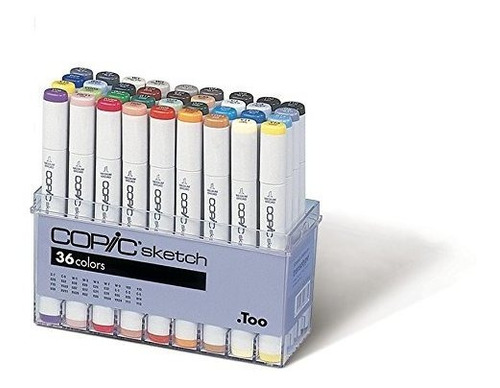 Copic Markers 36 Piezas Conjunto Del Bosquejo Básico.