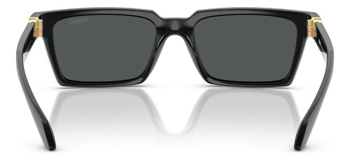 Lentes De Sol Gris Versace Ve4490ugb187 Varilla Negro Armazón Negro