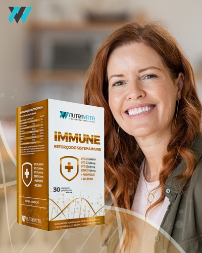 Reforço Do Sistema Imune Nutravitta Combo Vitaminas C D E +