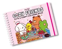 Comprar Cozy Friends Livro Para Colorir Relaxante Com Animais Adoráveis E Desenhos Simples Para Adultos E Adolescentes 43 Folhas 120g Capa Dura A5 Estilo Colorir Bobbie Goods