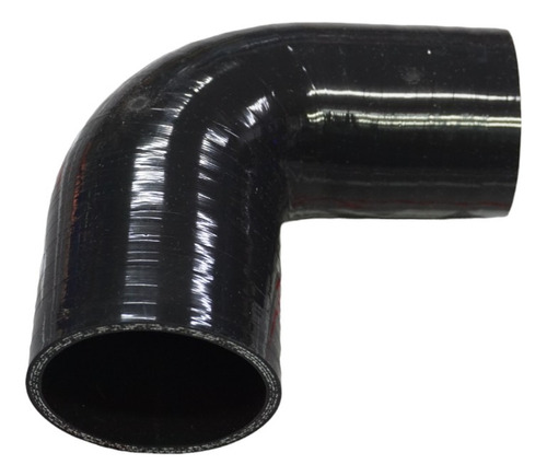 Codo De Silicona Con Tela 90° 2.25 A 2 Negro