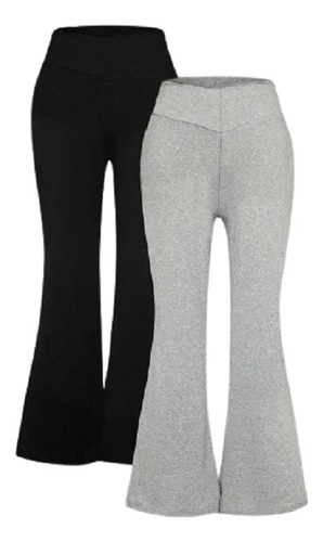 Leggins Acampanados Para Niñas, Paquete De 2, Tallas 7 A 14