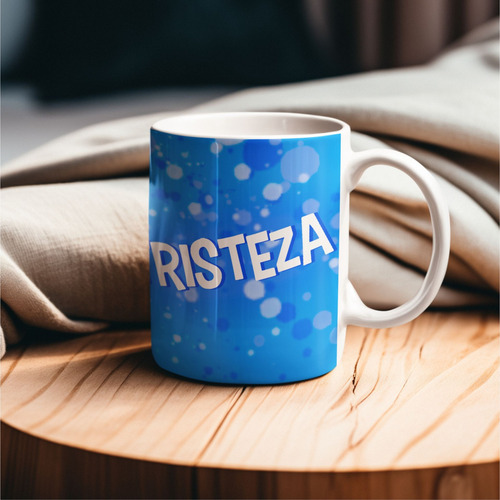 Caneca Divertidamente 2 Xícara 325ml Personagens Disney Cor Branco Tristeza
