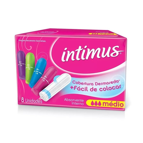 Absorvente Interno Intimus Médio 8 Unidades