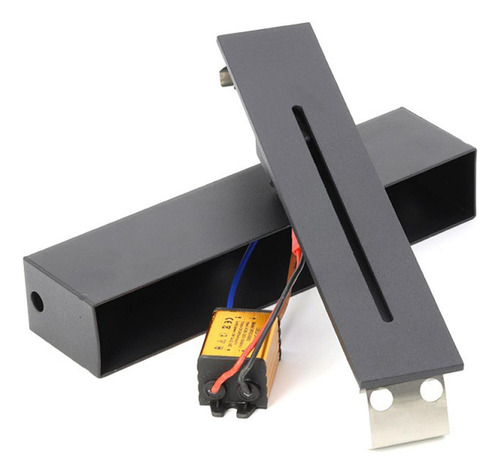 Yz Mini Luz De Escada De Parede Embutida Retângulo Preto