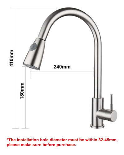 Imagen 6 de 6 de Saque Los Grifos De Cocina Con Rociador Grifos De Lavabo