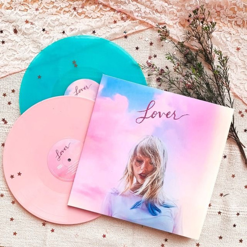 Taylor Swift Lover 2 Vinilos Color Rosa Y Azul Nuevo Sellado