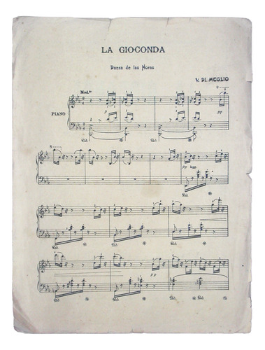 Di Meglio: Danza De Las Horas De «la Gioconda» Para Piano (Usado)