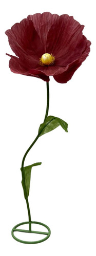 Flor Artificial Flor Gigante 3d Decoración De Flores Rojo