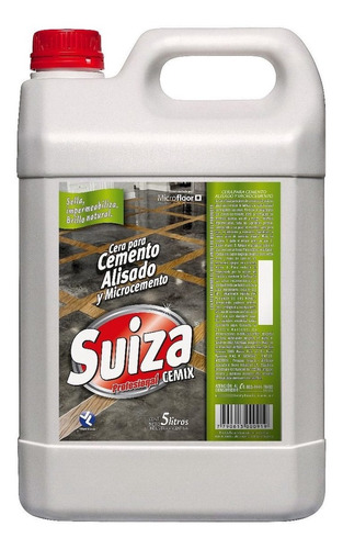 Cera P/ Cemento Alisado Y Microcemento Suiza Cemix X 5 Lts.