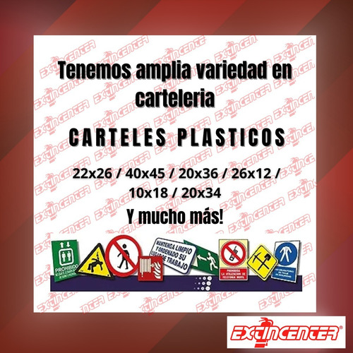 Cartel Plástico Prohibido Usar Teléfonos Celulares 22x26 Cm