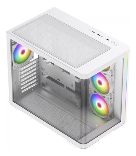 Gabinete Gamer Superframe Power Cube Cristal, Rgb, Sem Fans