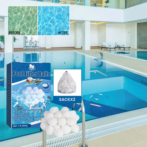 Nuevo Bolas De Filtro De Piscina 453g, Filtro De Piscina