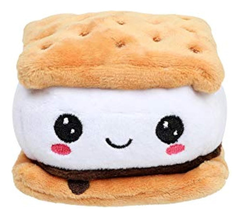 Fuyage Cream Smore Biscuit Squeaky Plush Dog Toy Peluches De